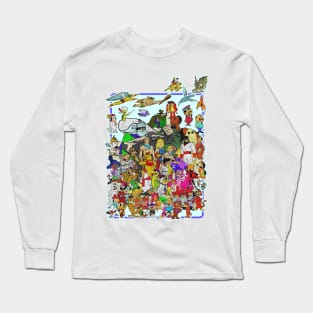 hanna barbera squad cartoon Long Sleeve T-Shirt